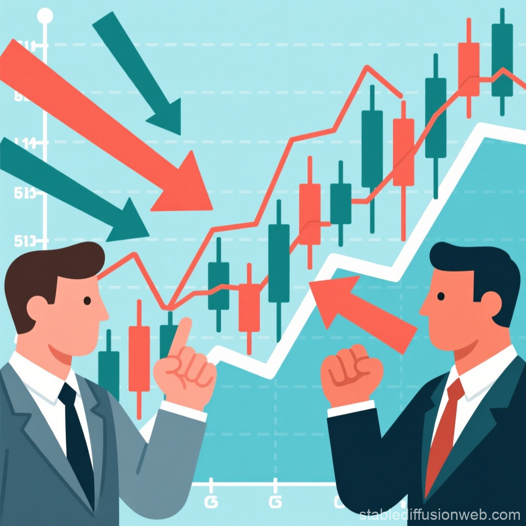 市場参加者の攻防の図解