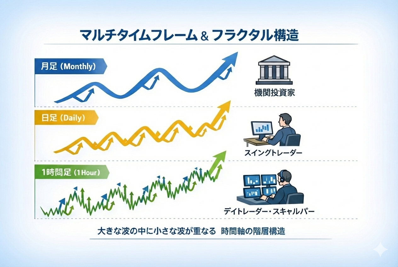 FXは「時間」で勝て｜機関投資家が動かす市場の時間・MTF・サイクル理論を完全解説 | LIFE SHIFT JOURNAL