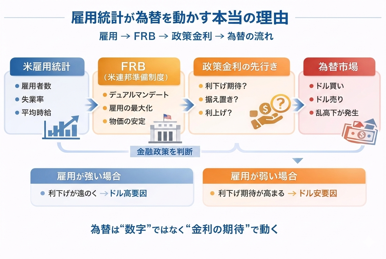 雇用統計とは？FX初心者が知るべき値動きの理由とトレードしない判断 | LIFE SHIFT JOURNAL
