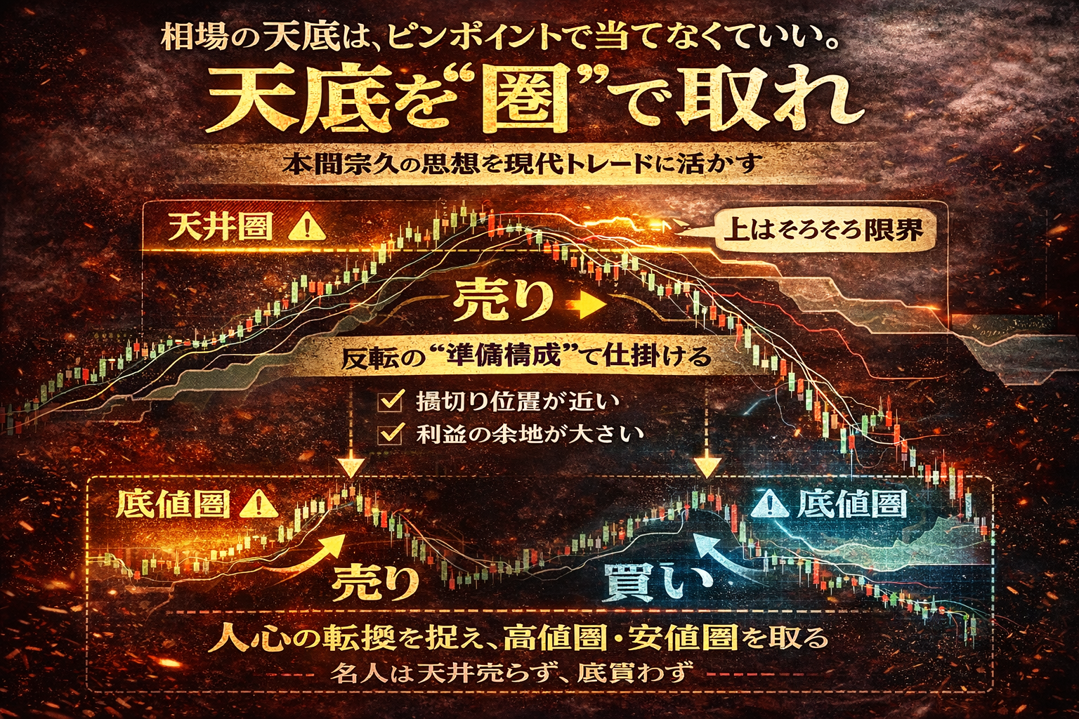 天底を圏で取るトレード概念図